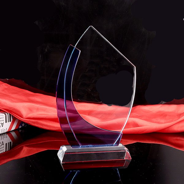 時尚雙層造型水晶獎盃