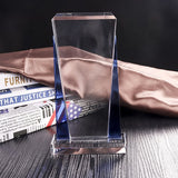 典雅切割方型水晶獎盃