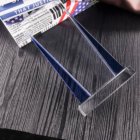 典雅切割方型水晶獎盃