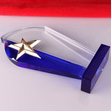 獨特1.2kg星星造型水晶獎盃