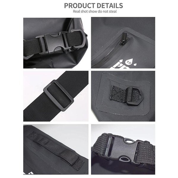 單拉鍊隔層戶外防水桶包