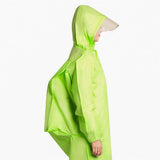 連身式EVA磨砂透明成人雨衣