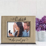 棕色PU皮革定製相框