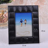 方格壓紋PU皮革相框