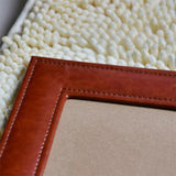 咖啡棕皮革大尺寸相框