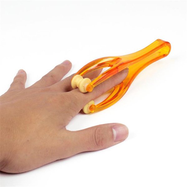 手指按摩器-透明塑料滾輪按摩器