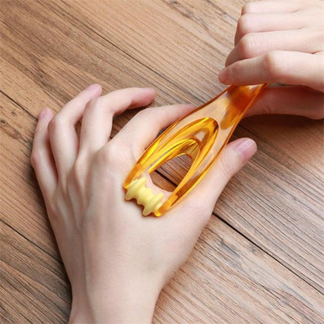 手指按摩器-透明塑料滾輪按摩器