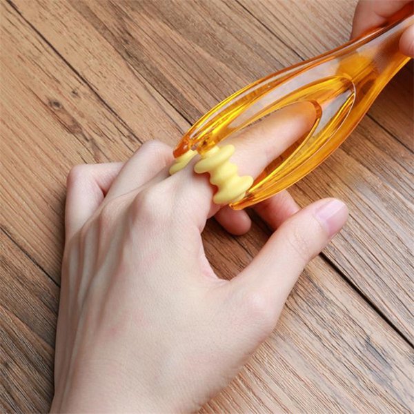 手指按摩器-透明塑料滾輪按摩器