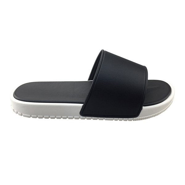 女款PVC寬版運動拖鞋