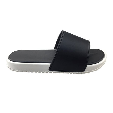 女款PVC寬版運動拖鞋