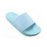 女款PVC純色寬版運動拖鞋