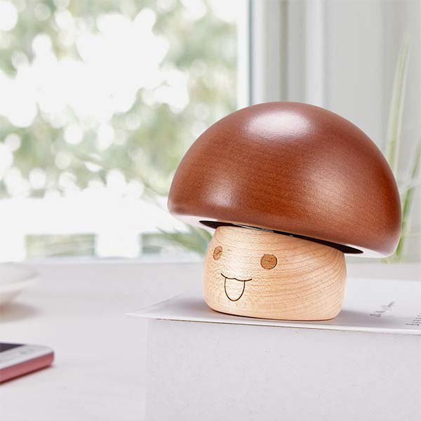 蘑菇造型木製音樂盒