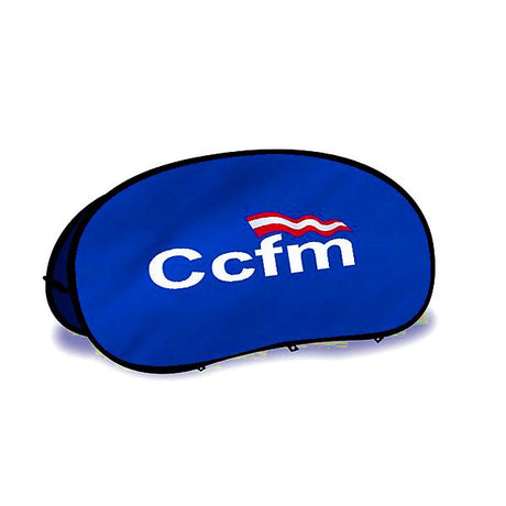 橢圓形可摺疊彈出式旗幟