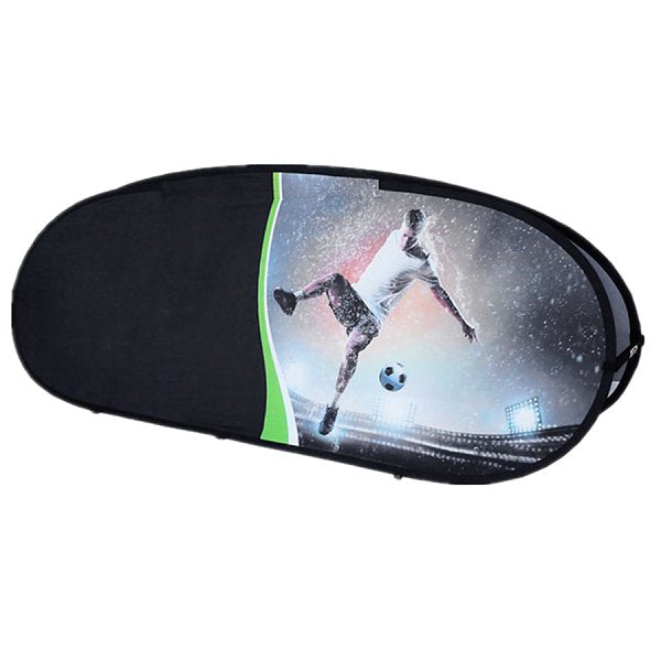 橢圓形可摺疊彈出式旗幟