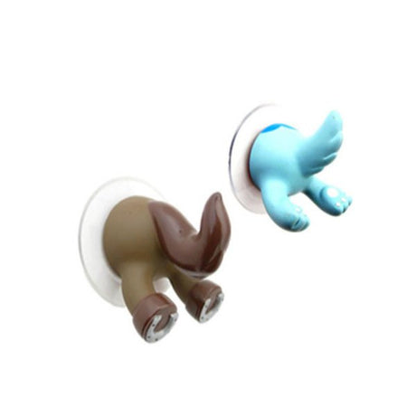 吸盤式動物屁屁造型掛鉤