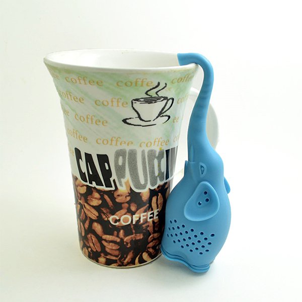 大象造型矽膠濾茶器