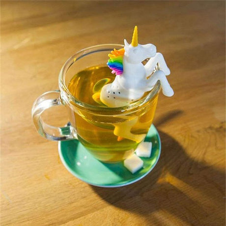 獨角獸造型矽膠濾茶器