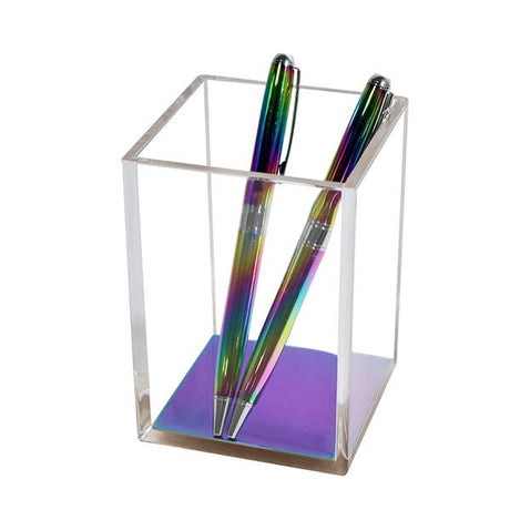 炫彩透明壓克力筆筒