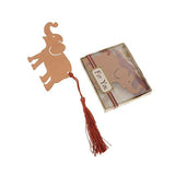 婚禮小物-金屬大象流蘇書籤