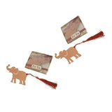 婚禮小物-金屬大象流蘇書籤