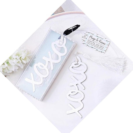 婚禮小物-字母金屬流蘇書籤