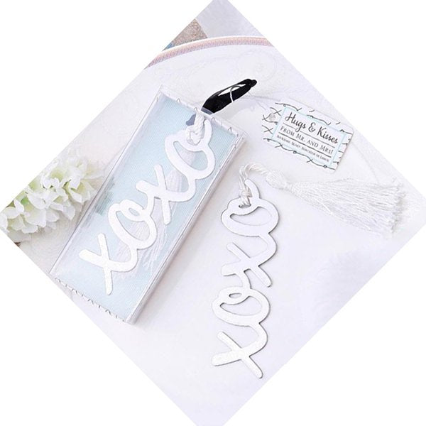 婚禮小物-字母金屬流蘇書籤