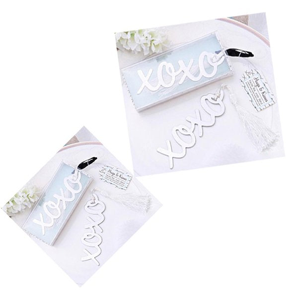 婚禮小物-字母金屬流蘇書籤