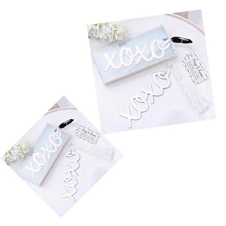 婚禮小物-字母金屬流蘇書籤