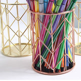 玫瑰金質感金屬筆筒