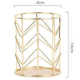 玫瑰金質感金屬筆筒