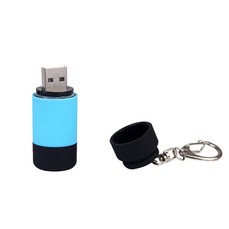 開蓋式USB充電手電筒