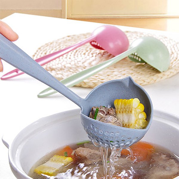 小麥二合一漏勺湯勺