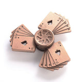 撲克牌造型鋁合金指尖陀螺