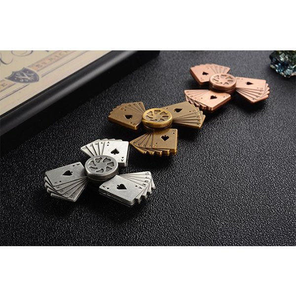 撲克牌造型鋁合金指尖陀螺