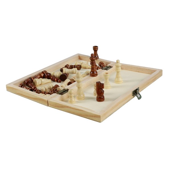 多尺寸可折疊收納木製西洋棋套組