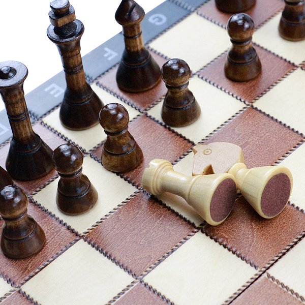 經典可折疊收納木製西洋棋套組