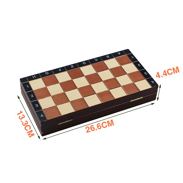 經典可折疊收納木製西洋棋套組