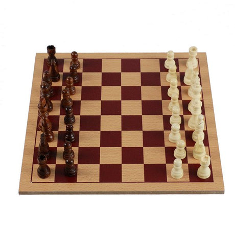 單板可折疊木製西洋棋套組