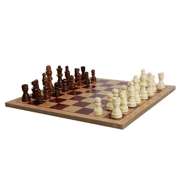 單板可折疊木製西洋棋套組