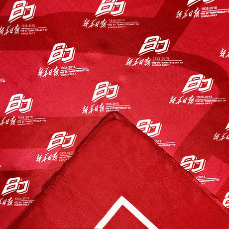 滌綸段面絲巾-單面單色印刷