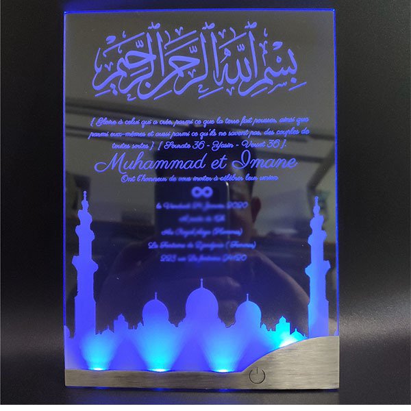 LED壓克力婚禮邀請卡