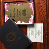 優雅金色壓克力請帖-婚禮邀請卡 