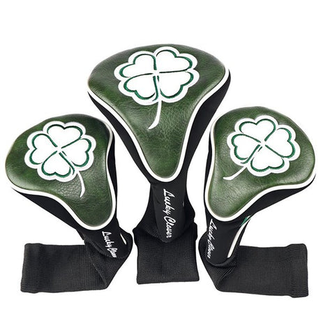 刺繡PU皮革高爾夫球桿頭套