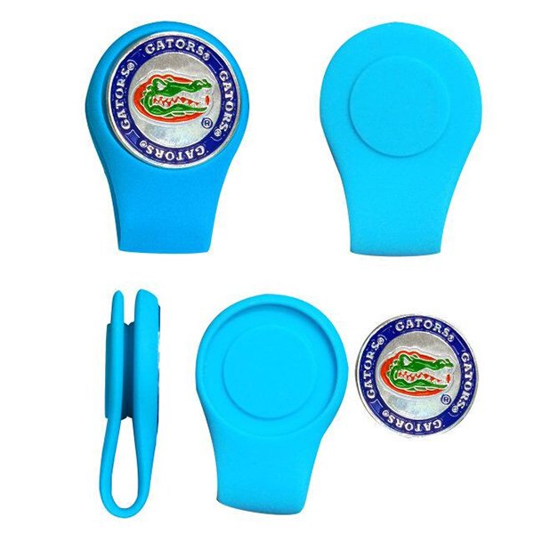 彩色磁吸式矽膠高爾夫帽夾