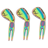 幻彩高爾夫果嶺叉-金屬高爾夫球插