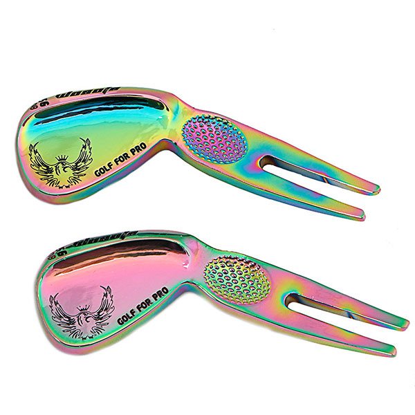 幻彩高爾夫果嶺叉-金屬高爾夫球插