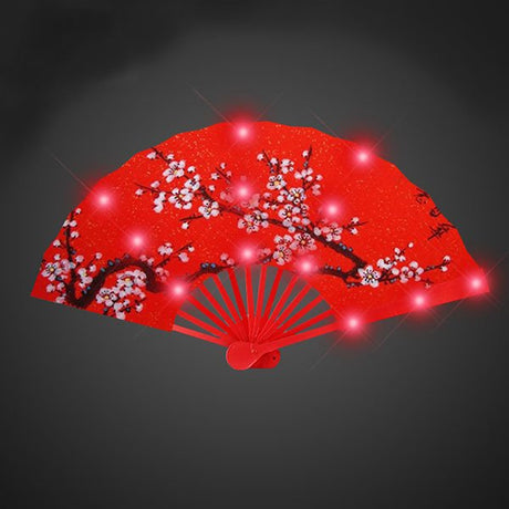 中國風手工LED發光摺疊扇