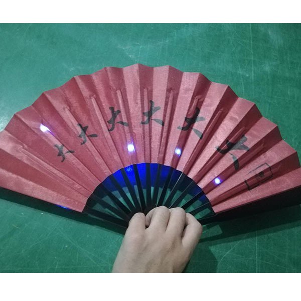 中國風手工LED發光摺疊扇