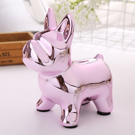 鬥牛犬造型撲滿-陶瓷存錢筒