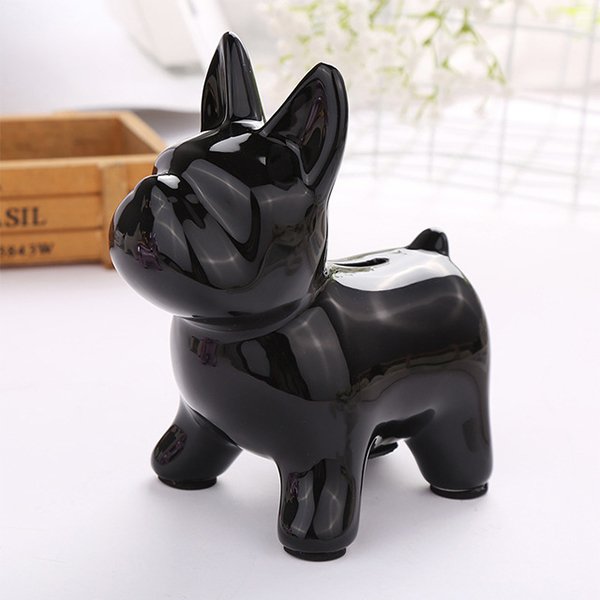鬥牛犬造型撲滿-陶瓷存錢筒